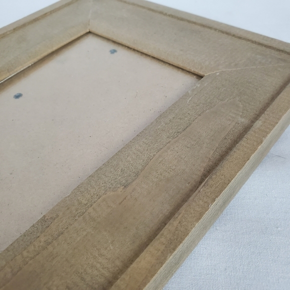 Lot of 2 floral decor wood BoHo photo frames rustic Natural Whimsicle - Picture 11 of 12